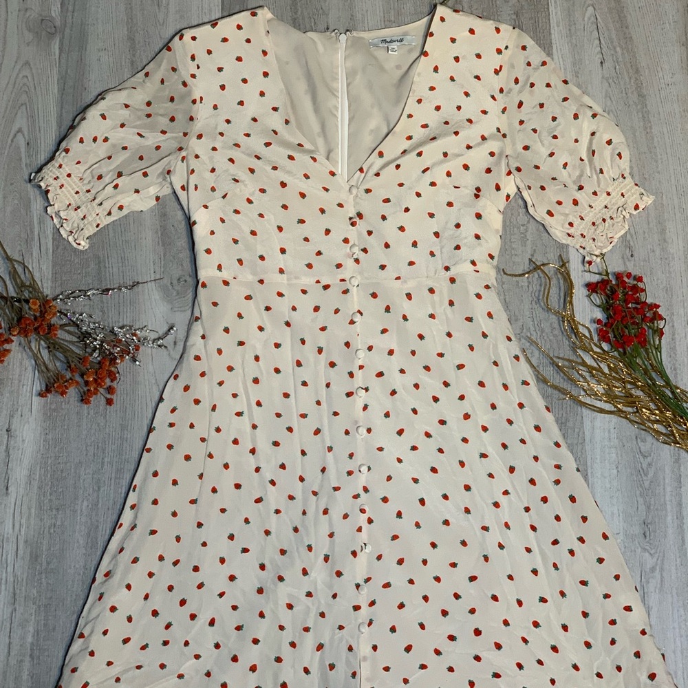 MADEWELL STRAWBERRY DRESS 🍓